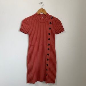 FREE PEOPLE Lottie Rib Knit Dress - XS